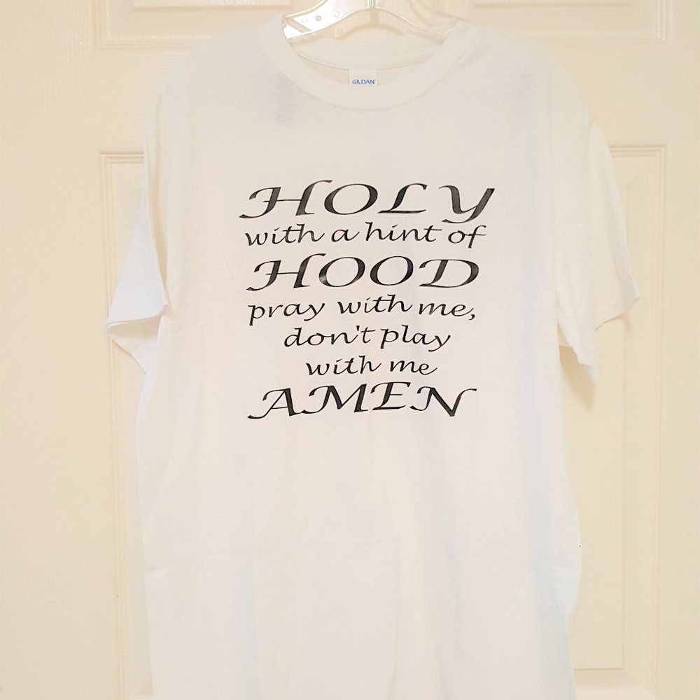 CUSTOM PRINTED WHITE T-SHIRT